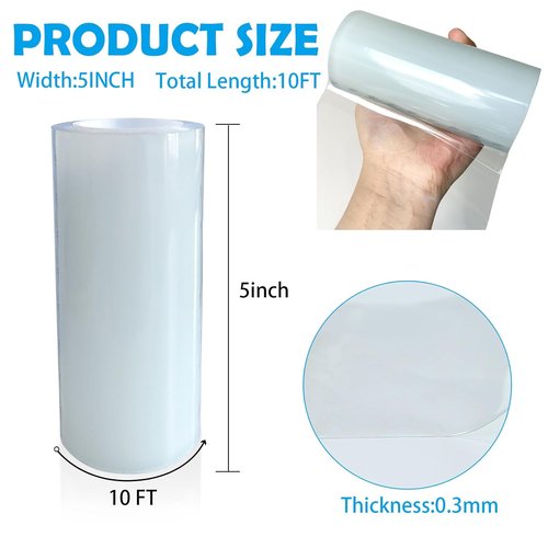 Clear Waterproof Repair Tape by [Brand Name] - Heavy Duty 5 Inch x 10FT Patch for Fabric, Tarp, Tent, RV Roof & More