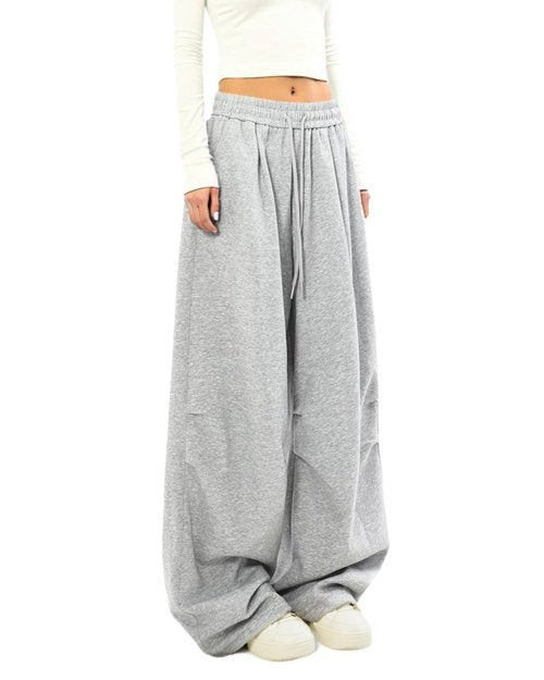 LuminBlaze Women Baggy Sweatpants Wide Leg Lounge Pants Comfy Joggers Fall Winter Outfits 2025 Grey