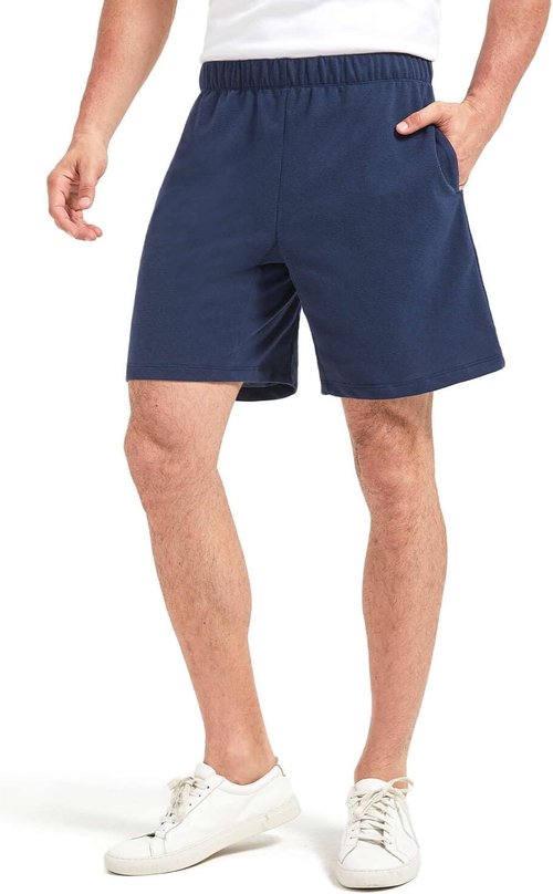 Liloak Men's Cotton Athletic Shorts - Soft Casual Knit Gym Shorts with Pockets | Multipack of 7