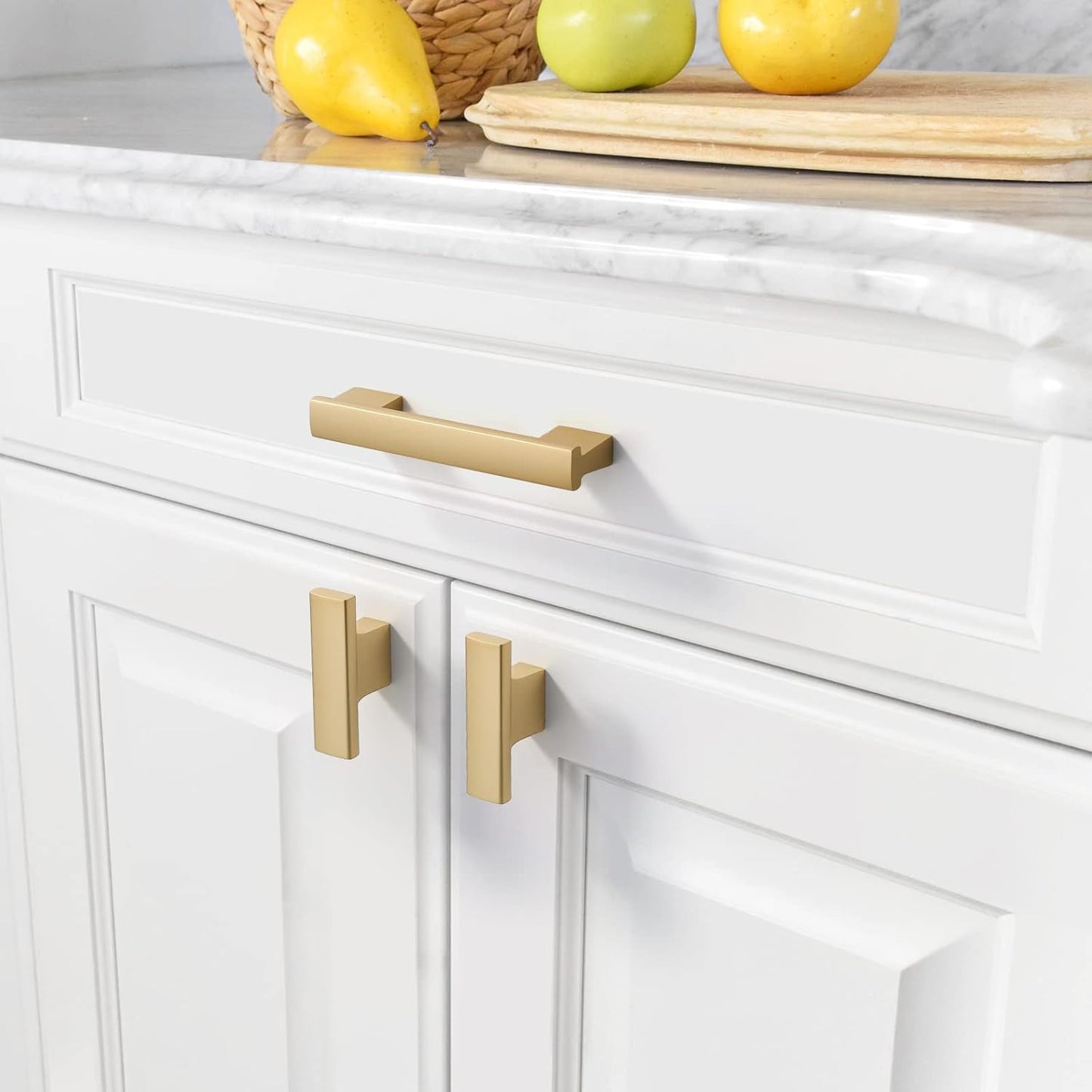 30 Pack Matte Black Kitchen Cabinet Knobs - Durable Zinc Drawer Hardware for Dressers