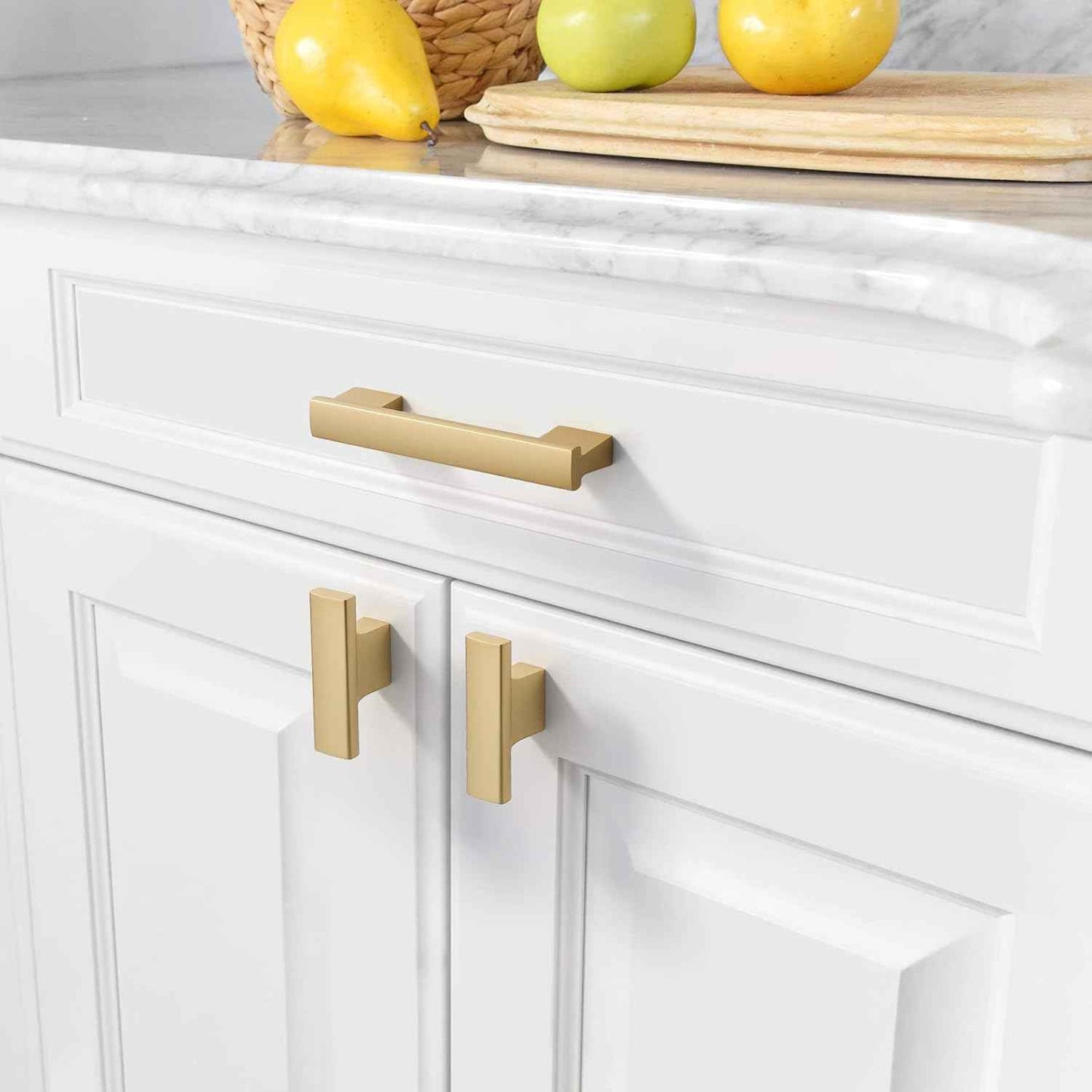 30 Pack Matte Black Kitchen Cabinet Knobs - Durable Zinc Drawer Hardware for Dressers