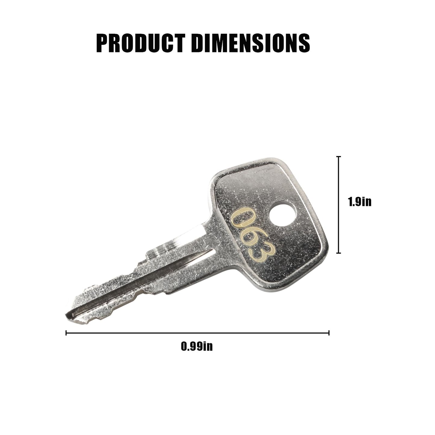 Hugexpen Key Replacement for Thule Rack Core, Key Cylinder for Bike Rack Lock, Cargo Box, Roof Rack Locks, Crossbars, Carriers, Ski Rack Etc (N063)