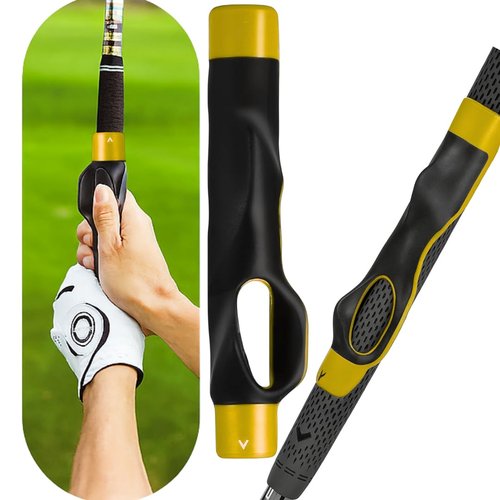 Golf Grip Trainer, Golf Grip Training Aid, Golf Club Swing Training, Snap On Grip Trainer to Improve Hand Position