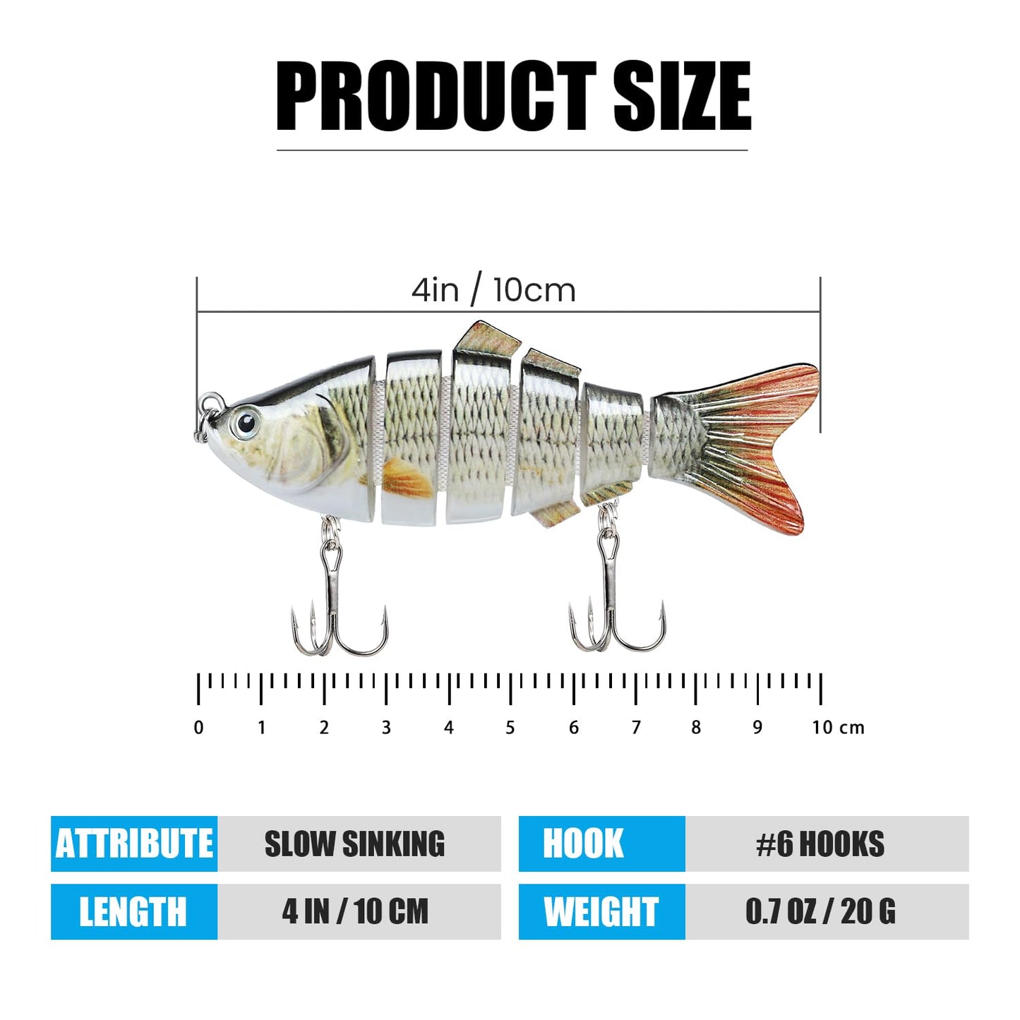 TRUSCEND Fishing Lures Lipless Crankbaits, Crank Baits for Bass Fishing All Water Layers, Swimbait for Bass Walleye Pike, Bass Baits Lures Kit for Freshwater or Saltwater, Fishing Plugs Gifts for Men