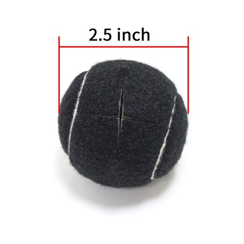 payanwin pre-Made Tennis Balls 4PCS for Furniture Legs and Floor Protection Durable and Thick (Black)
