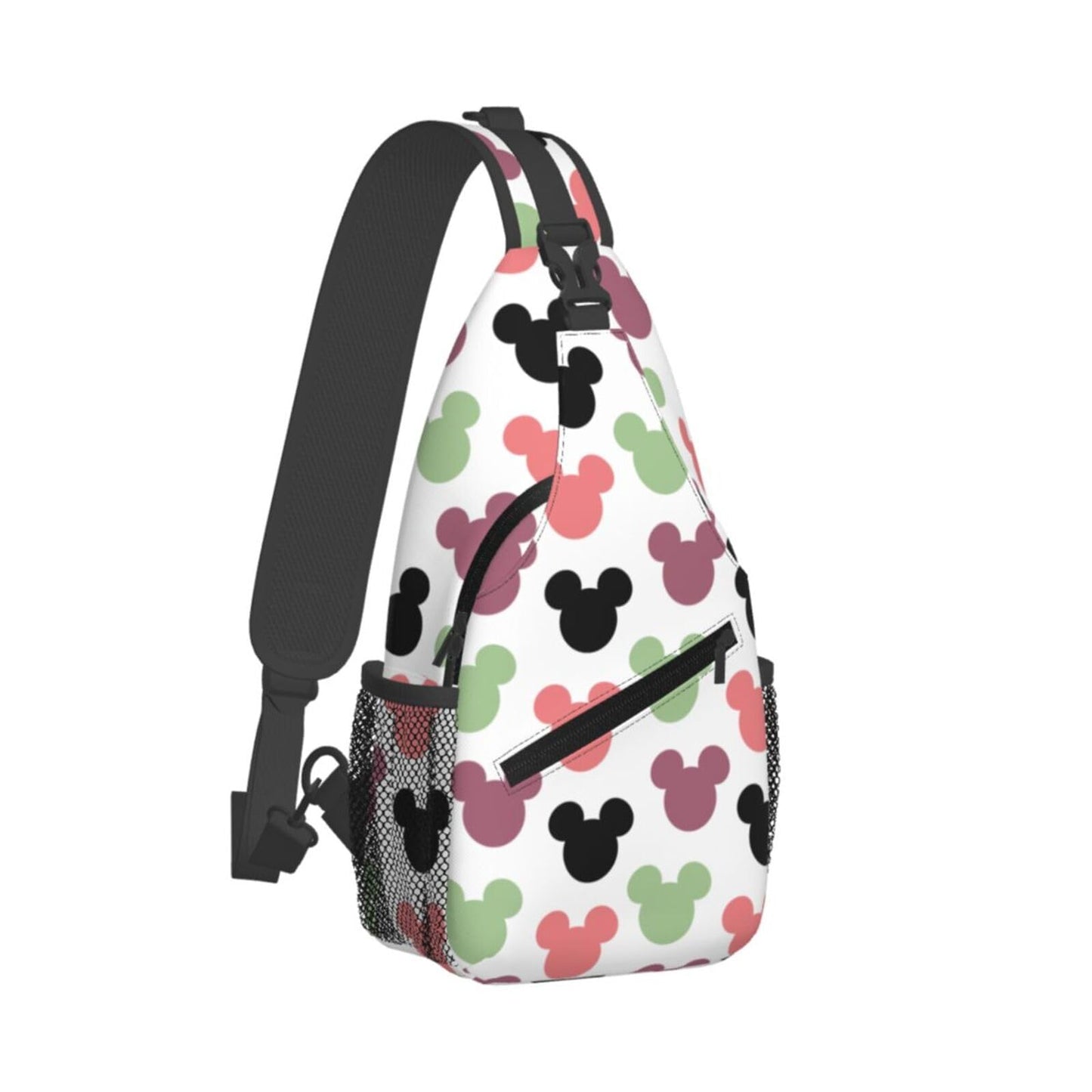 Women Sling Bag Unisex Crossbody Backpack Chest Bags Cartoon Print Sling Bags Shoulder Bag for Women Men Gym Sports Hiking Cycling Travel Casual Daypacks
