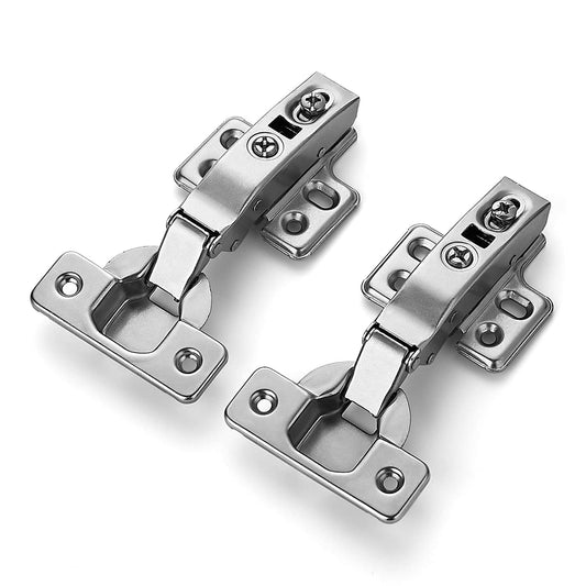 Ravinte 2 Pack 1 Pairs European Kitchen Cabinet Hinges Soft Close Full Overlay Cabinet Door Hinges Heavy-Duty Frameless Adjustable Concealed Cabinet Cup Hinge
