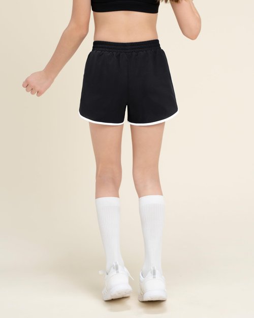 Stelle Girls Athletic Shorts with Pockets Girls Running Shorts Volleyball Soccer Shorts for Kids Elastic Waist Black XL