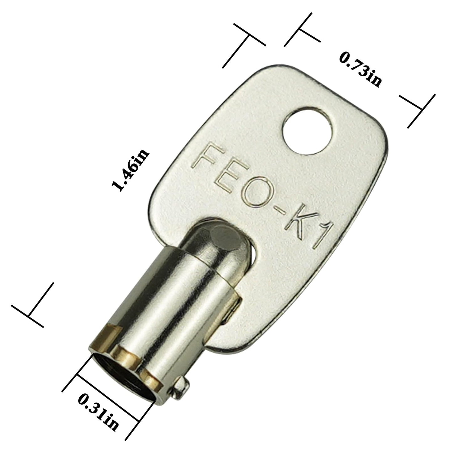 FEO-K1 Elevator Key K1 Fire Service Key Recall Reset Keys Silver Pack of 2