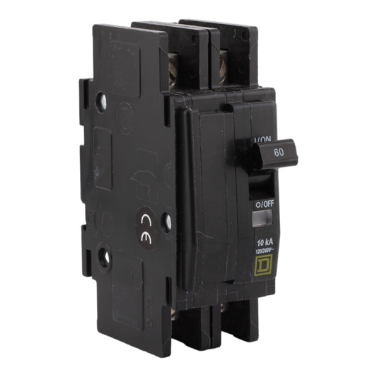 SCHNEIDER ELECTRIC QOU260 Miniature Circuit Breaker 120/240V 60-Amp LD CTR Hom Mlo 240V 125A 1 Ph 4SP Nema3R