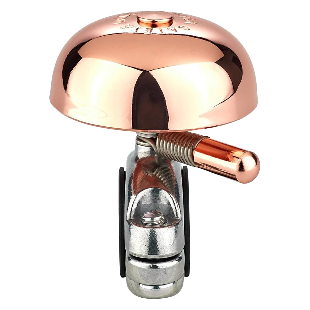 CATEYE OH-2200 Yamabiko Bicycle Bell – Classic Brass Bike Bell with Loud 85 Decibel Sound for Safety, Fits Road, MTB, Kids Bikes, Aluminum Bolt-on Design