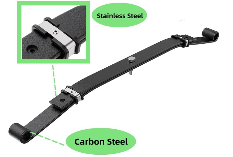Dr.Acces Golf Cart Heavy Duty Front Leaf Spring 2-Leaf Spring for Club Car Heavy Duty Front Leaf Spring