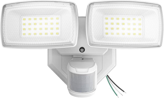 Onforu 32W Motion Sensor Outdoor Security Lights - 3200LM LED Flood Light, IP65 Waterproof, Dusk to Dawn for Garage & Yard (Black)