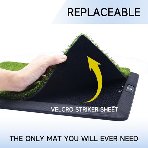 Golf Swing Mat - Golf Practice Mat - Golf Training Mat - Premium Artificial Turf, Swing Path Feedback, Training Mat - Aid for The Beginner to The Advanced Golfer