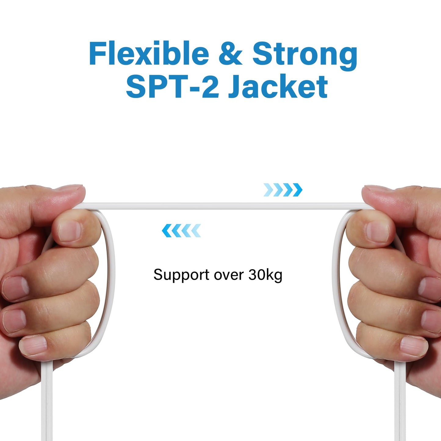 2 Prong Polarized Flat Plug Extension Cord 6 FT with Foot Switch for Floor Lamp NEMA 1-15 125V 6A Pedal On/Off Inline Push Switch Step On Power Cord for Holiday Christmas Light Tool Appliance-White