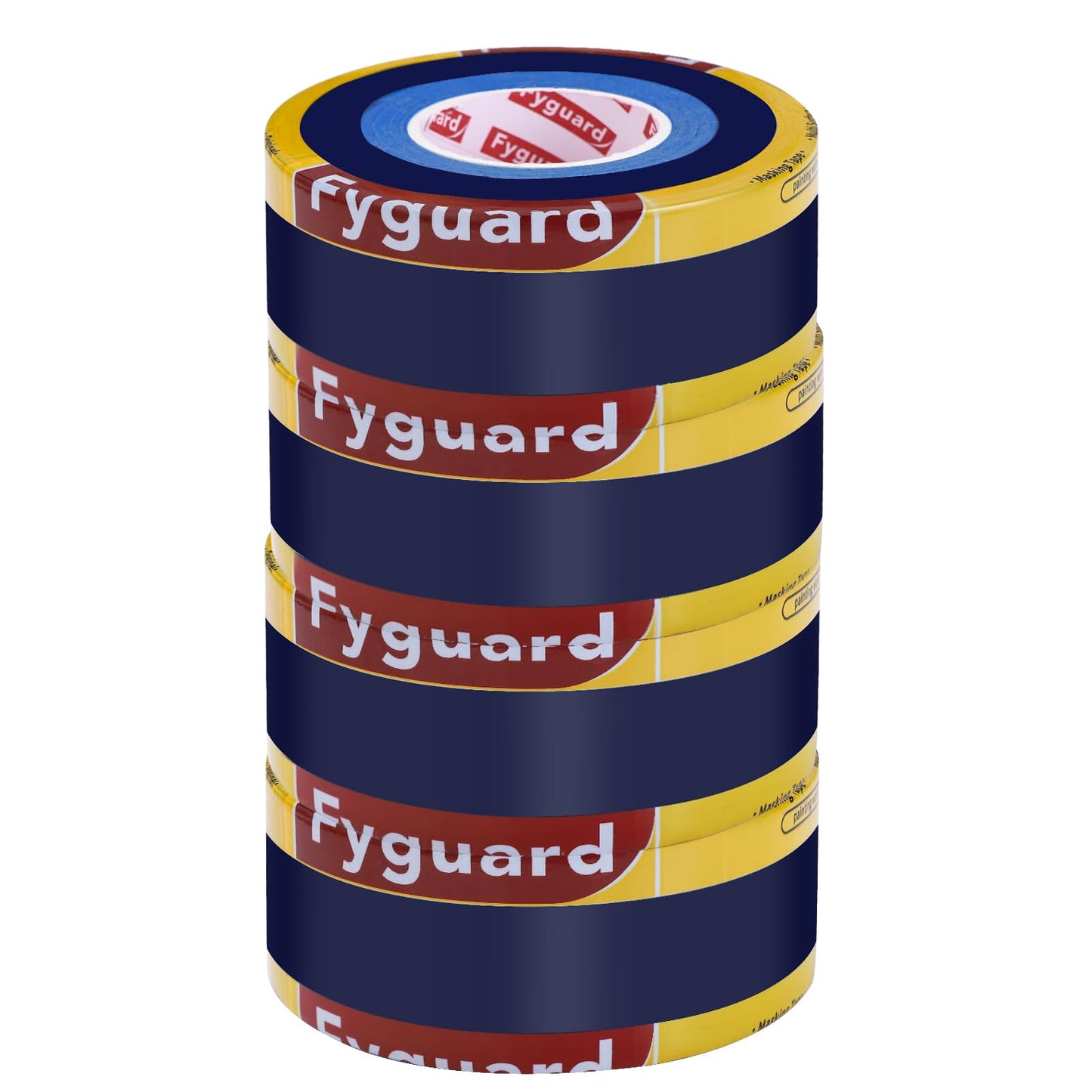 Fyguard 4 Rolls Painters Tape, 1Inch x 55 Yards Blue Painters Tape Washi Painters Tape Multi-Surface Blue Masking Tape for Wall Painting Masking Edge Treatment DIY, Home Use
