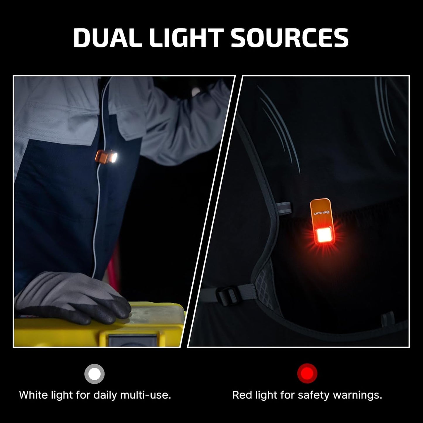OLIGHT Oclip Rechargeable EDC Flashlight - 300 Lumens Compact Pocket Light | USB-C Charging, Magnetic Design (Orange)