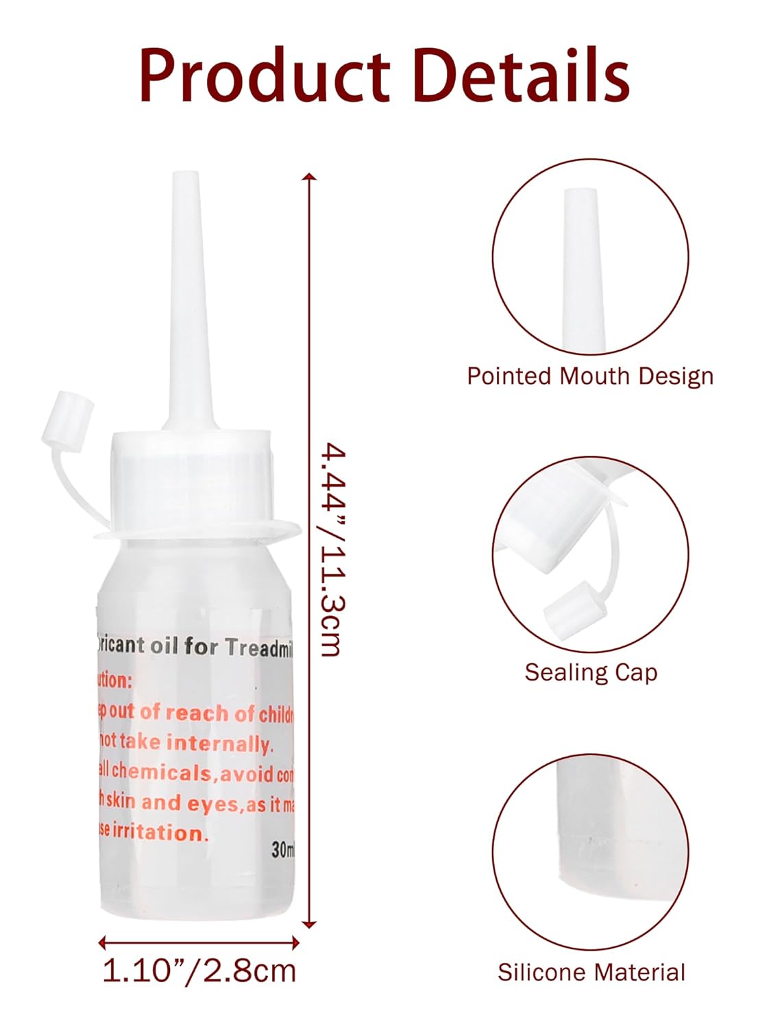Skiennix Silicone Treadmill Belt Lubricant - 3 x 30ml for Smooth Home Walking Pad & Desk Treadmills
