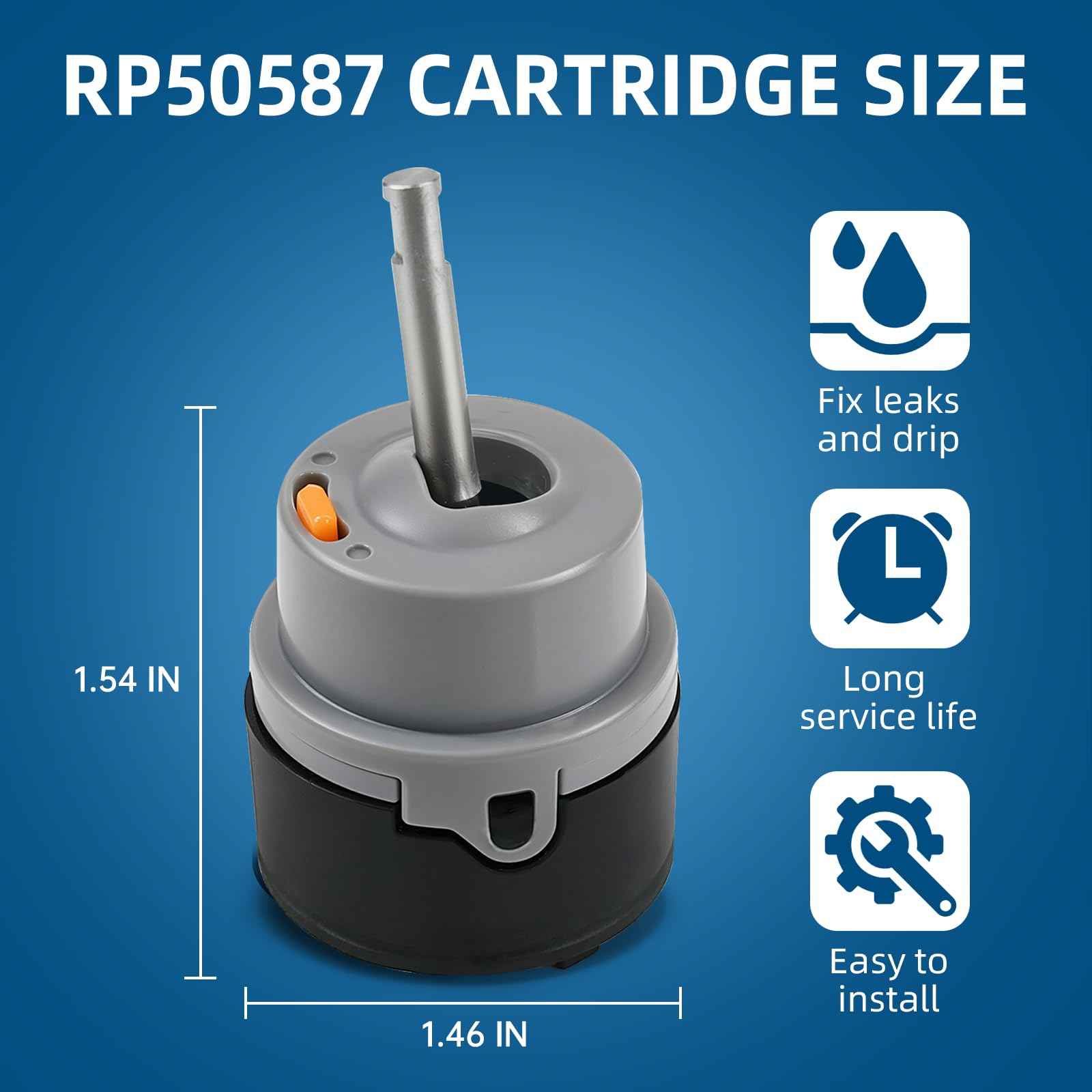 RP50587 Cartridge Compatible with Delta DST Single Handle, Replacement for Kitchen & lavatory Single Handle Faucet Valve