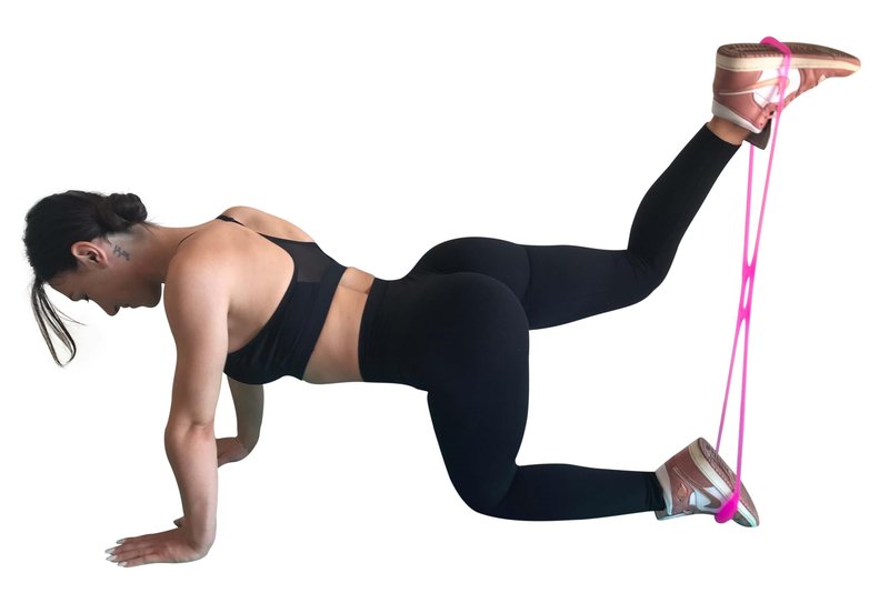 Sargoby Fitness Easy to use Booty Resistance Band with Workout Guide