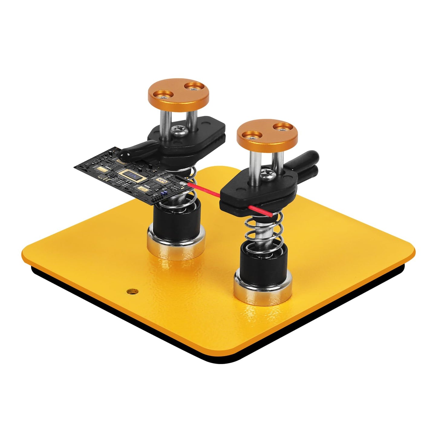 Magnetic Helping Hands Clamp Metal, Adjustable Third Hand Soldering Holder Stand For Small Electronics, Hobby DIY, Craft, PCB Repair, Precise Work, Exclusive Dual-Head Ultra-Grip