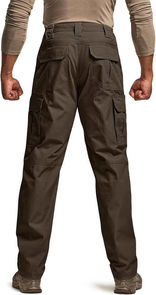 CQR Men's Tactical Pants - Lightweight Water-Resistant Ripstop Cargo Design | Ideal for EDC & Hiking