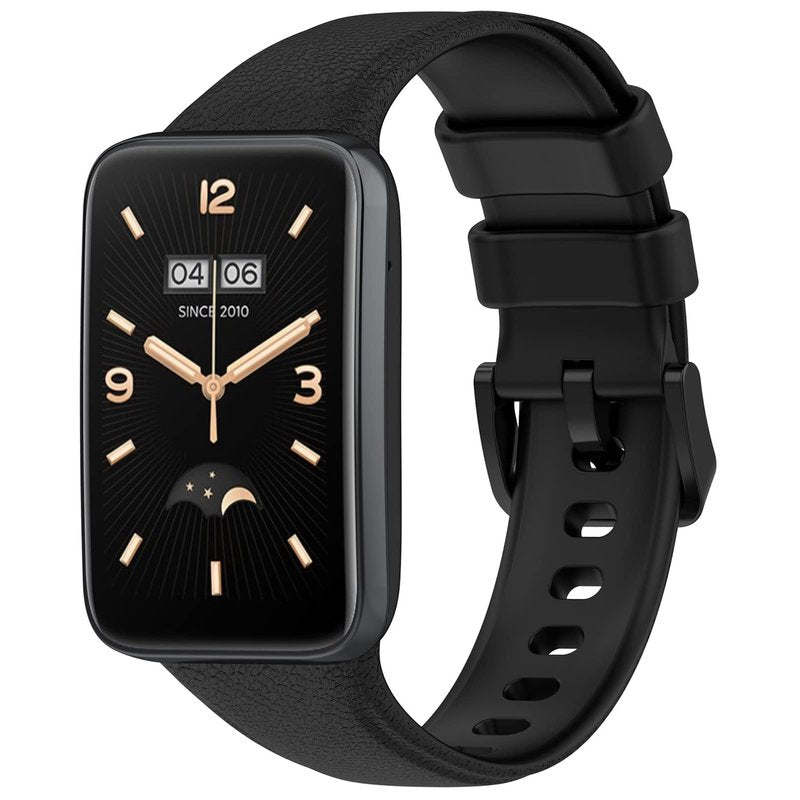 LOKEKE Compatible with Xiaomi Mi Band 7 Pro Replacement Band - Silicone Replacement Wrist Watch Band Strap Compatible with Xiaomi Mi Band 7 Pro(Silicone Black)