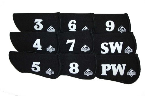 Iron Gloves 3-SW Neoprene Iron Covers (Black, Set of 9)