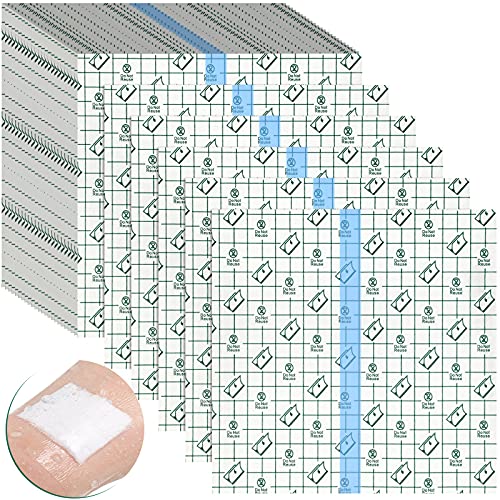 50 Pcs Waterproof Adhesive Bandages - 8 x 8 Inch Stretch Tape