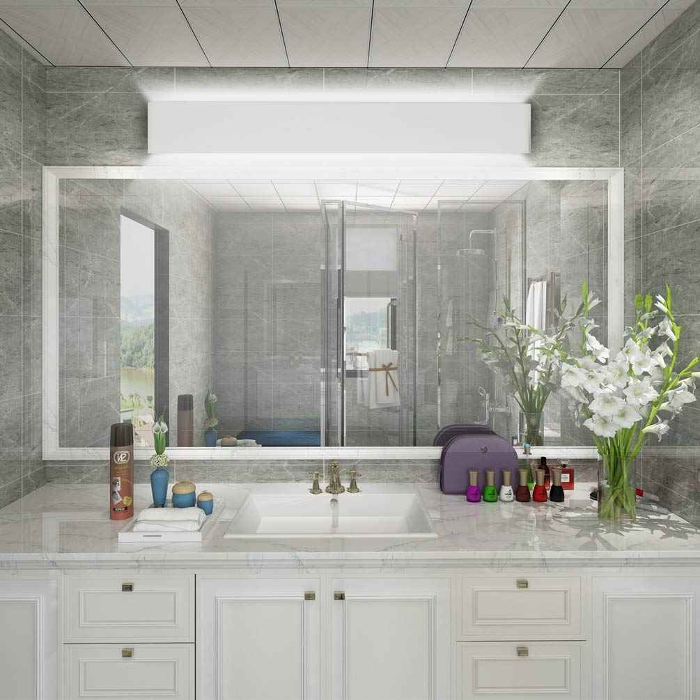 Aipsun 32.6 inch Modern Vanity Light Fixtures LED Bathroom Wall Light Up and Down Bathroom Lighting Fixtures Cool White 5000K