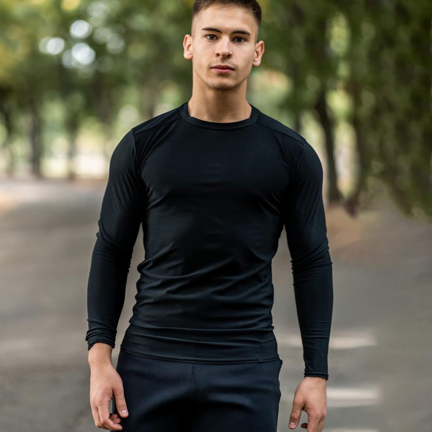 Skiennix Long Sleeve Shirts for Men - Quick Dry Moisture Wicking | Sun Protection Workout Tee