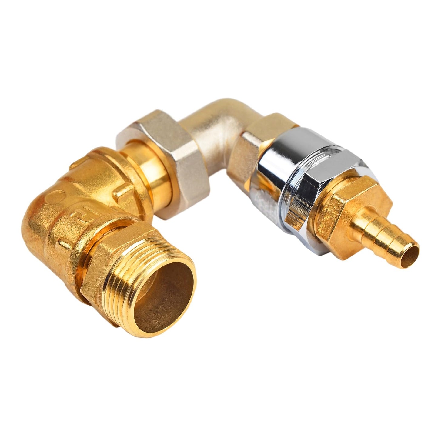 PATIKIL Brass Hex Bushing, 2Pcs 1/8" NPT Female x 3/4" NPT Male Thread Brass Pipe Fittings Reducer Tubing Adapter Connector Hose Reducing for Water, Air, Oil, Gas Line