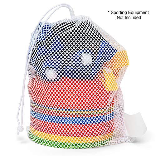 Heavy-Duty Nylon Mesh Equipment Bag with Drawstring Closure