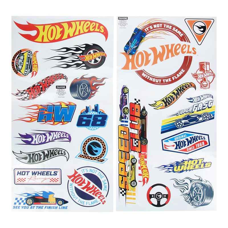 Paladone Hot Wheels Wall Stickers Officially Licensed Kids Room Wall Decals, Reusable Toy Car Track, Playroom Wall Sticker Decorations, Speedway Roads Bedroom Decor for Boys & Girls