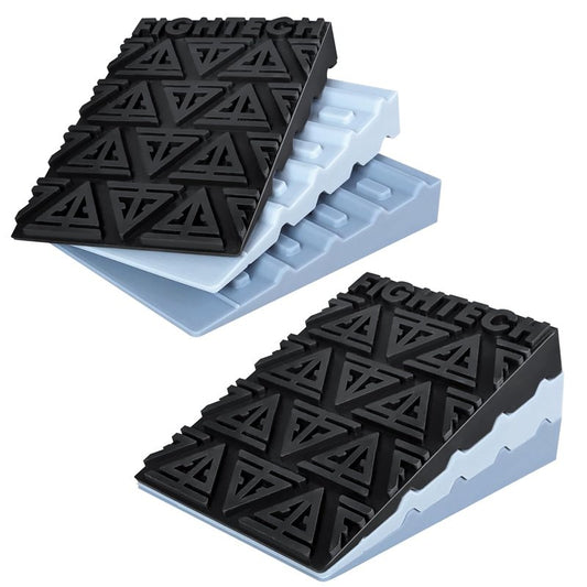 Silicone Squat Wedge Block for Elevated Heel Squats and Deadlifts - 6 PCS - Improve Mobility, Balance, and Strength - 21° Max Incline - Non-Slip, Versatile Trainer Aid