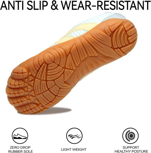 Barefoot Shoes | Women’s Casual Sneakers with Wide Toe Box - Lightweight & Breathable Unisex Hiking Shoes