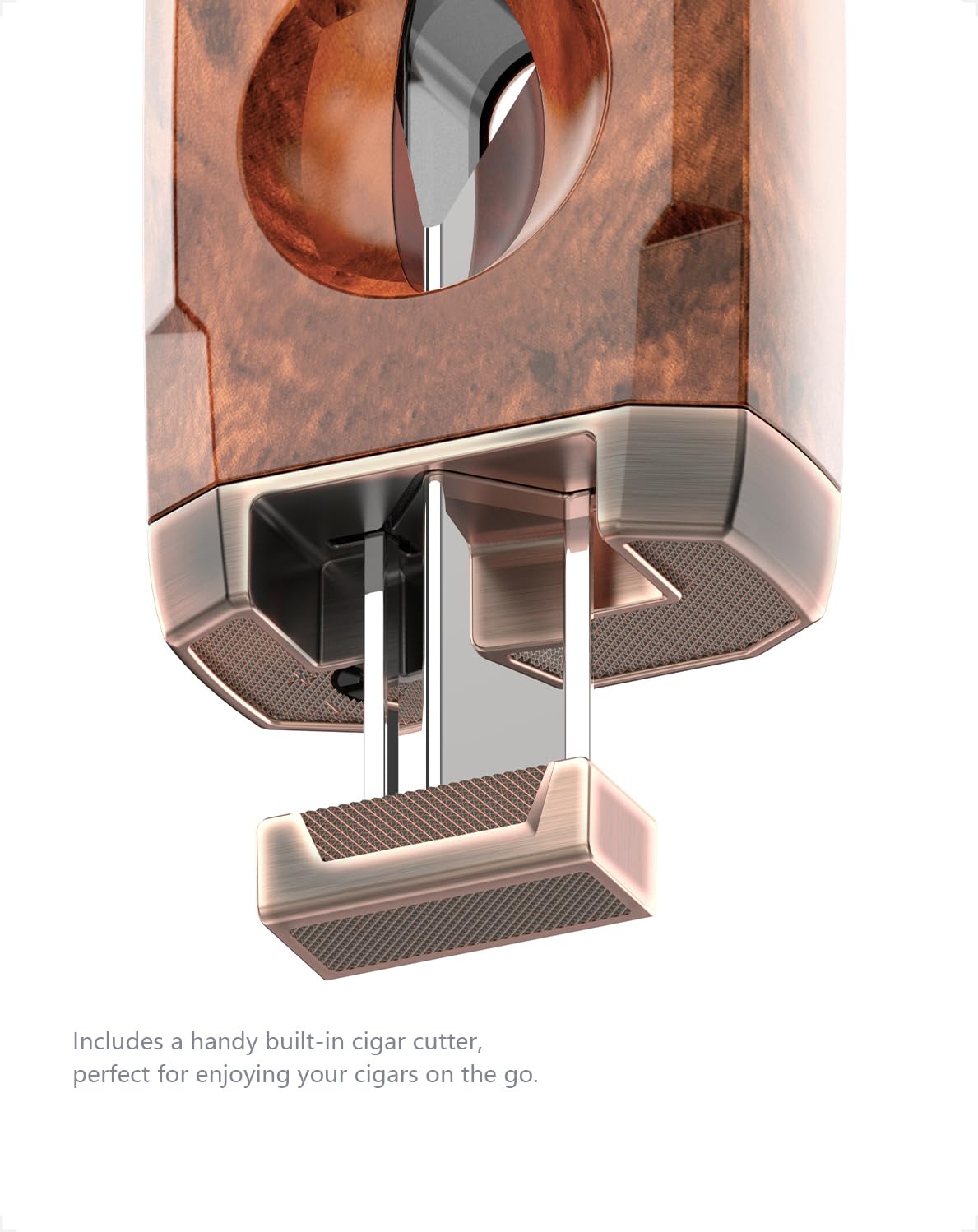 Cigar Torch Lighter, V Cigar Cutter and Lighter Set, Cool Cigar Gifts for Men