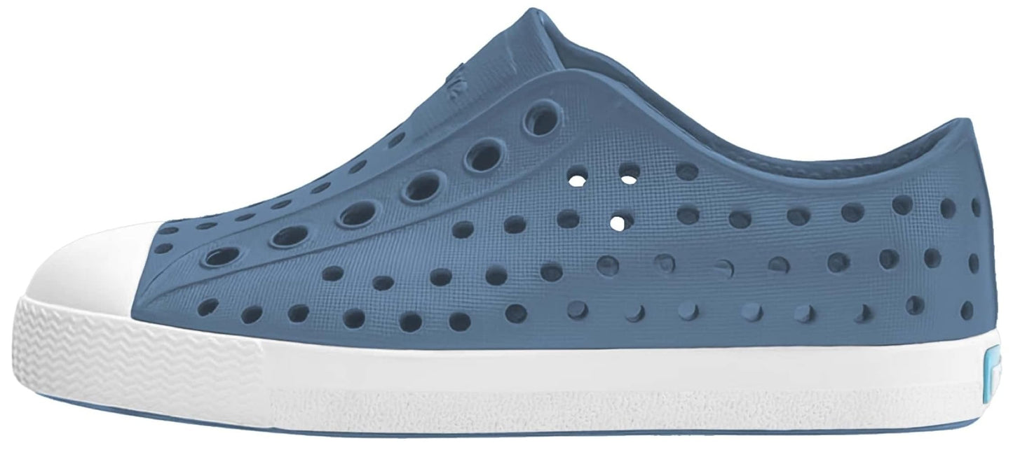 Native Shoes Unisex-Kids Jefferson Sneakers, Oasis Blue/Shell White, 2 Little Kid
