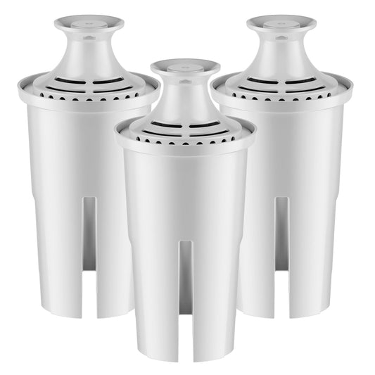 Replacement for Brita Water Filter Pitchers Dispensers, Classic 35557, Ob03, Mavea 107007, Pitchers Grand, Lake, Capri, Wave Lasts Two Months or 40 Gallons (3 Count Pack Of)