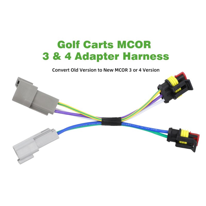 Roykaw Golf Cart MCOR 3 & 4 Adapter Harness Compatible with Club Car Precedent, Output Regulator for Motor Controller, Convert Old to New MCOR 3 or 4, OEM# 103890801