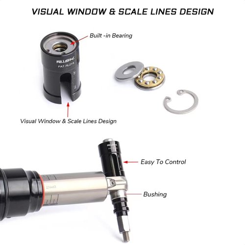 KIEVODE Bike Rear Shock Eyelet Bushing Removal and Installation Tool for Rockshox and Fox Suspension Systems - for Mountain Road Bicycles and MTBs