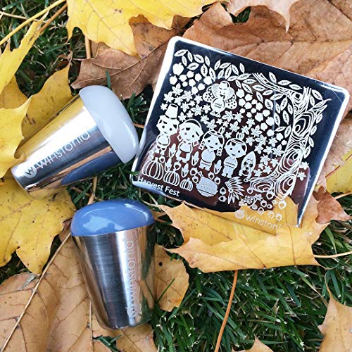 Jumbo Nail Art Stamper with Soft Marshmallow Pad - Milky White