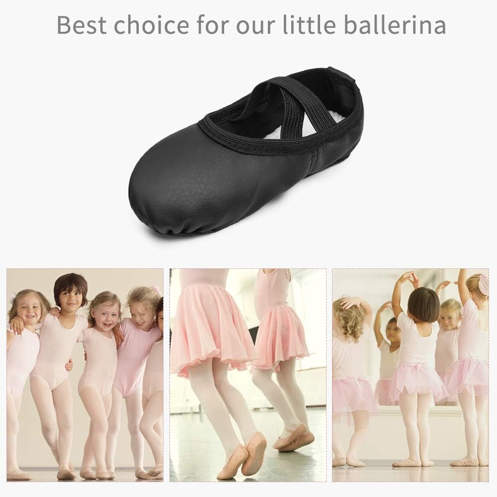 Stelle Ballet Shoes - Professional Close-Fit Dance Slippers for Kids | PU Material, Multiple Sizes