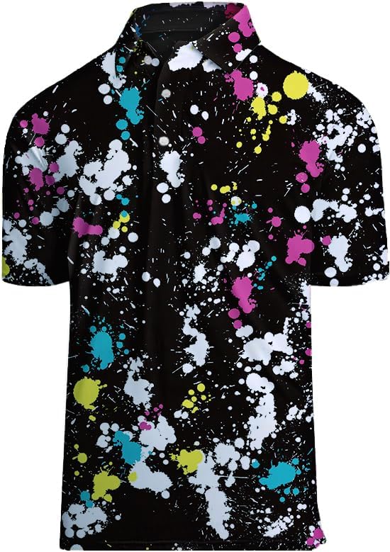 Skiennix Golf Shirts for Men - Moisture-Wicking Performance Dry Fit Polo | Short Sleeve, Stylish Design