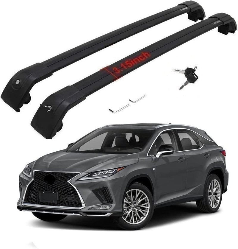 Cargo Racks for 2016-2022 Lexus RX RX350 RX450H RX350L RX450HL Roof Rack Cross Bars Rail Luggage Carrier Lockable Accessories