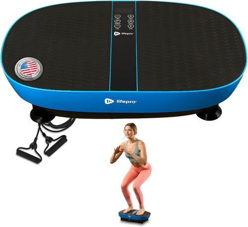 Lifepro Vibration Plate - Whole-Body Vibration Machine for Lymphatic Drainage | Remote Control & EMS