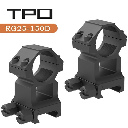 Eastern Tactical Supply Scope Rings 1 Inch Picatinny, 1.5 Inch Height Picatinny Scope Mount for Heavy-Duty Rifle Scope Hunting (RG25-150D) (Black)
