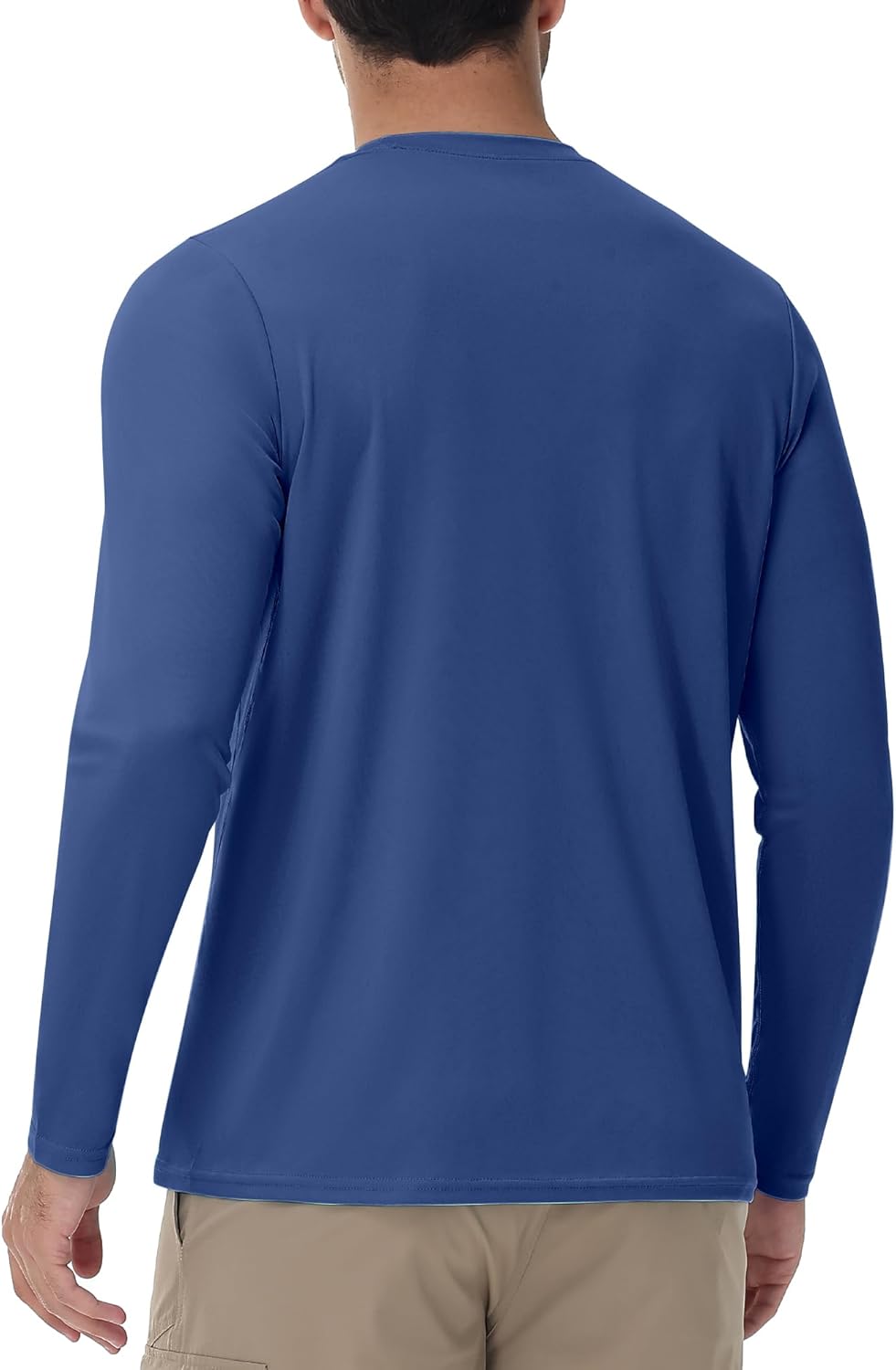 Runhit Men's UPF 50+ Sun Protection Shirt - Lightweight Long Sleeve UV Swim & Fishing Rash Guard