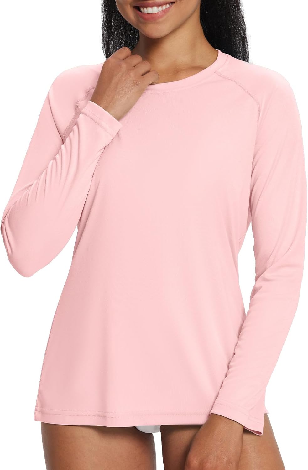 Baleaf Women's Long Sleeve UPF 50+ Sun Shirt - Lightweight UV Protection Rash Guard for Hiking