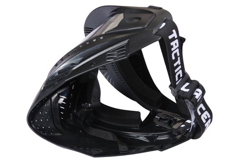 Lancer Tactical Full Face Airsoft Mask with Visor Black
